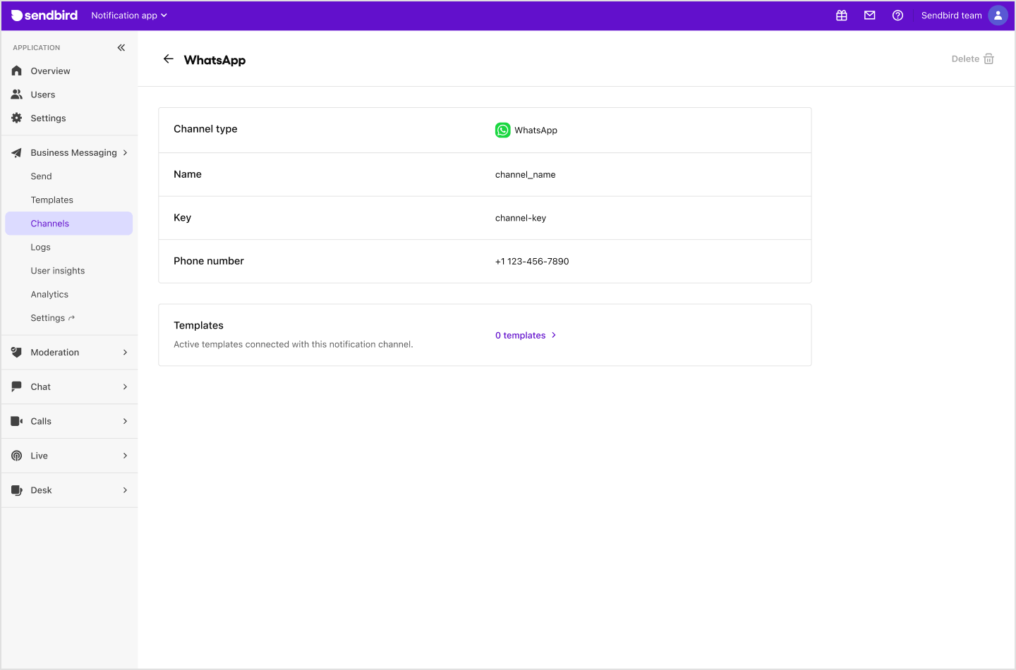 image of whatsapp channel in detail